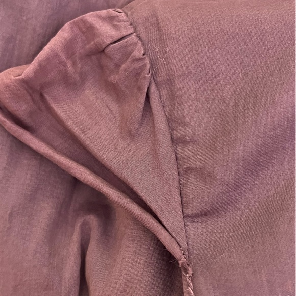 Saja Women’s Boho Lightweight Cotton Plum Midi Dress With Mini Ruffle De… - Picture 15 of 16